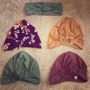 Bundle Baby Girl Bow Turbans, 12-24 Months